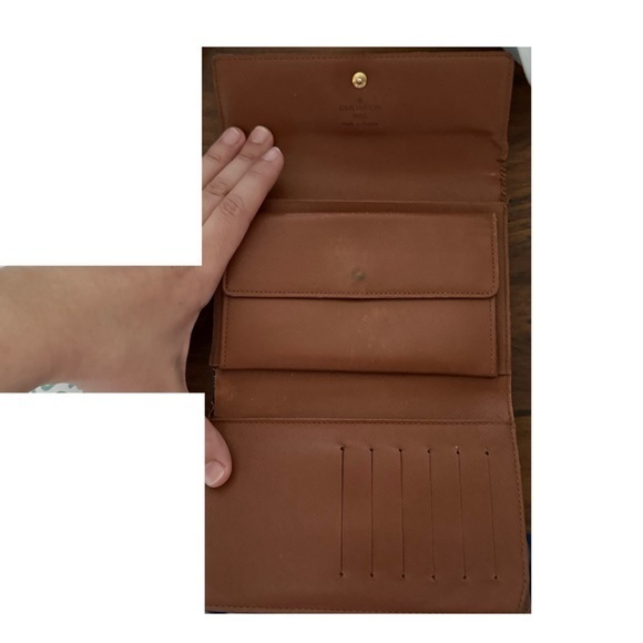 Louis Vuitton Vintage LV Brown Monogram Logo Trifold Wallet - Picture 3 of 15